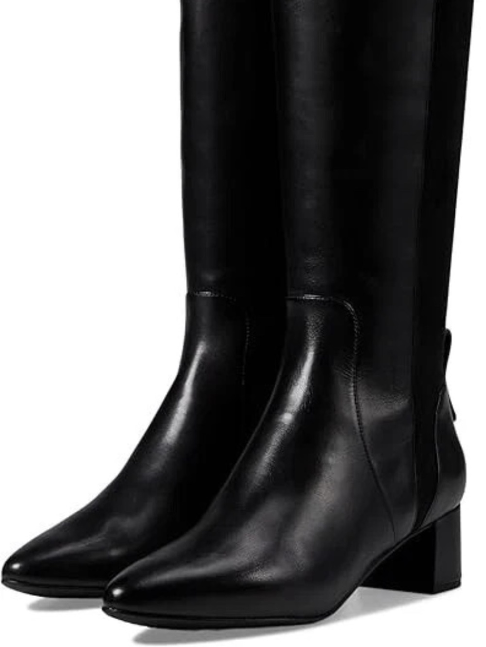Cole Haan Women’s The Go-To Tall Boot – Block Heel Knee-High Leather Boots